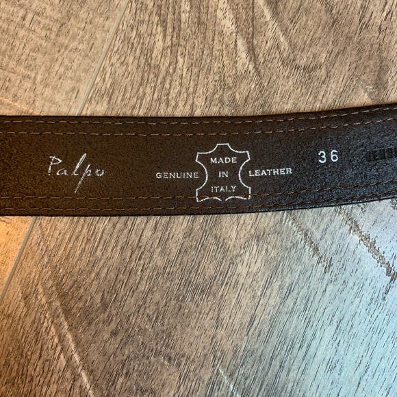 Palpo Italian genuine leather belt brown - Picture 6 of 8